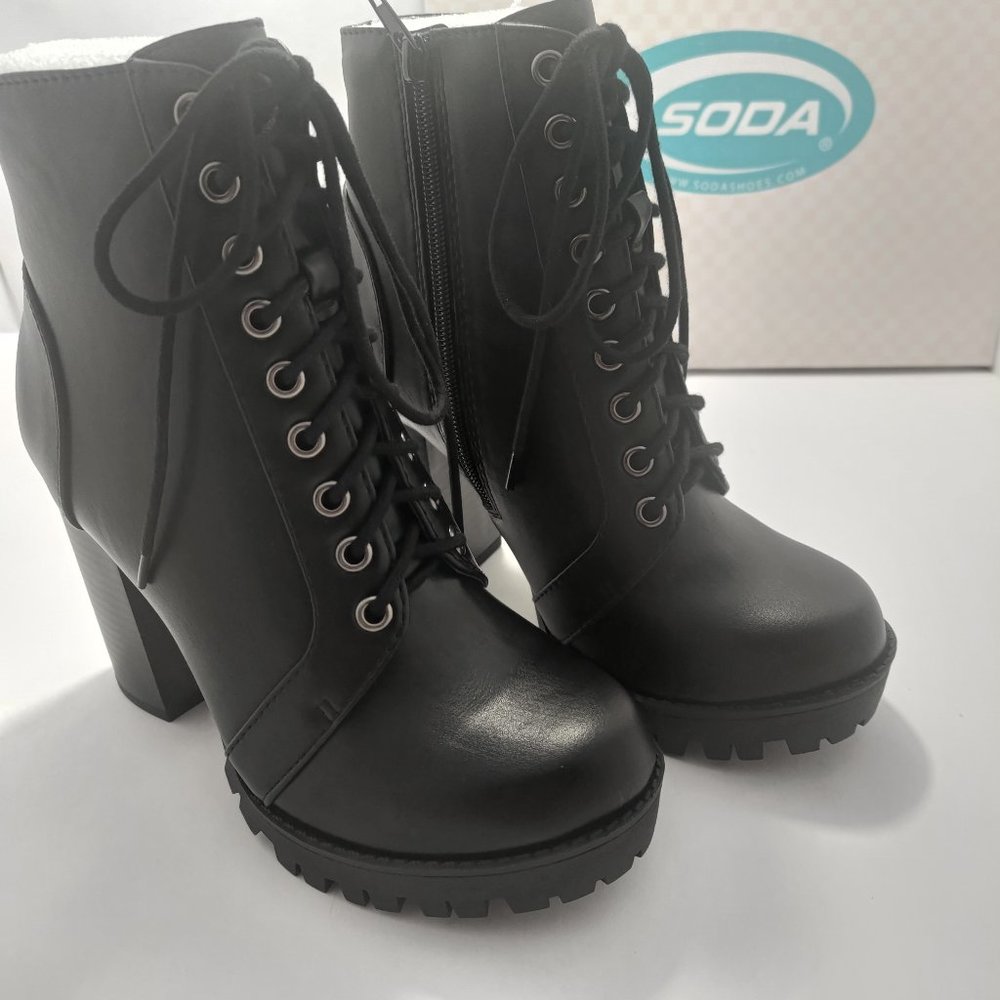 CHALET High Heel Ankle Boot Black